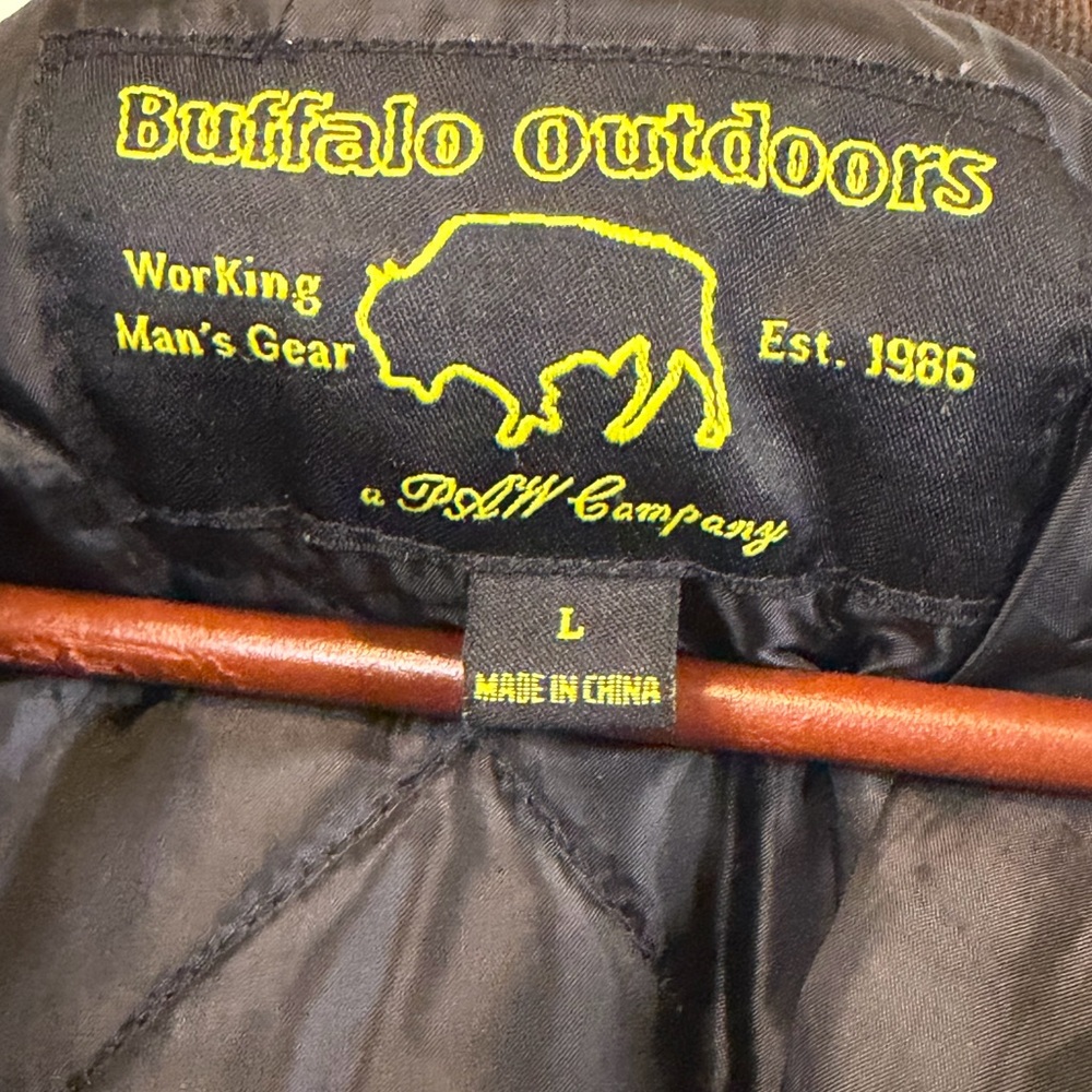 Men's Buffalo‎ Outdoors Workwear Brown Cargo Utility  Jacket - Picture 8 of 9